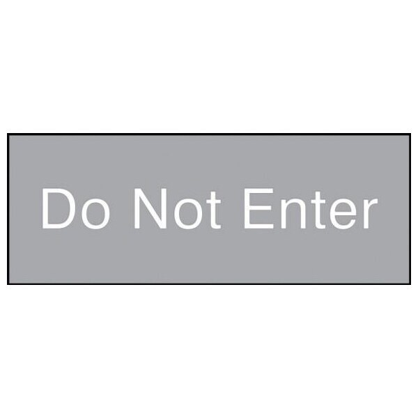 Accuform 8 in W x 3 in H, Engraved Plastic PSG804GY - main